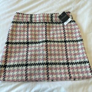 TopShop Pink Plaid Miniskirt